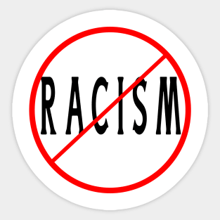 No racism Sticker